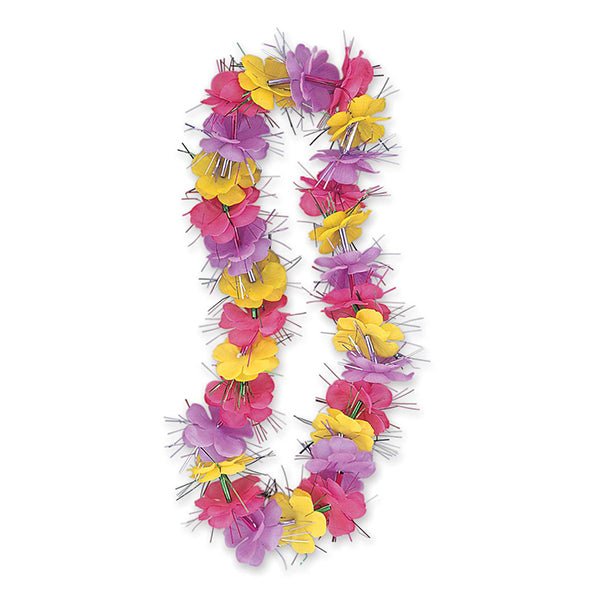 Luau Dazzle Lei 84cm - Tri Colour - The Party Marketplace