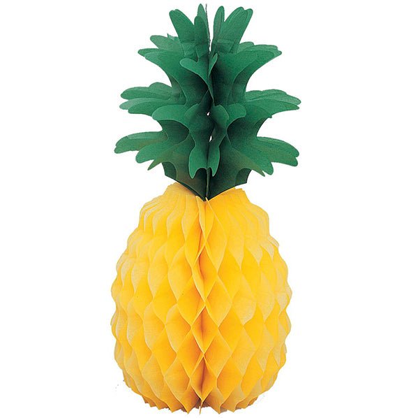 Luau Pineapple Honeycomb Centrepiece 25cm - The Party Marketplace