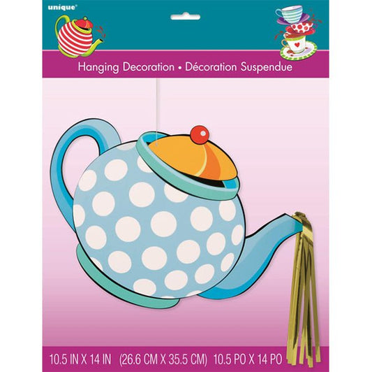Mad Hatter Tea Pot Hanging Decoration - The Party Marketplace