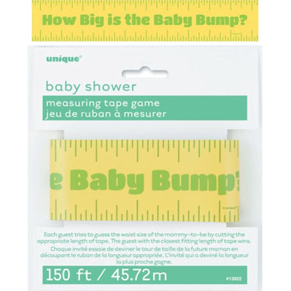 Measuring Tape Baby Bump Game - The Party Marketplace