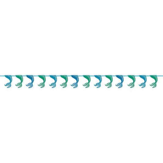 Mermaid Glitter Garland (2.74m) - The Party Marketplace