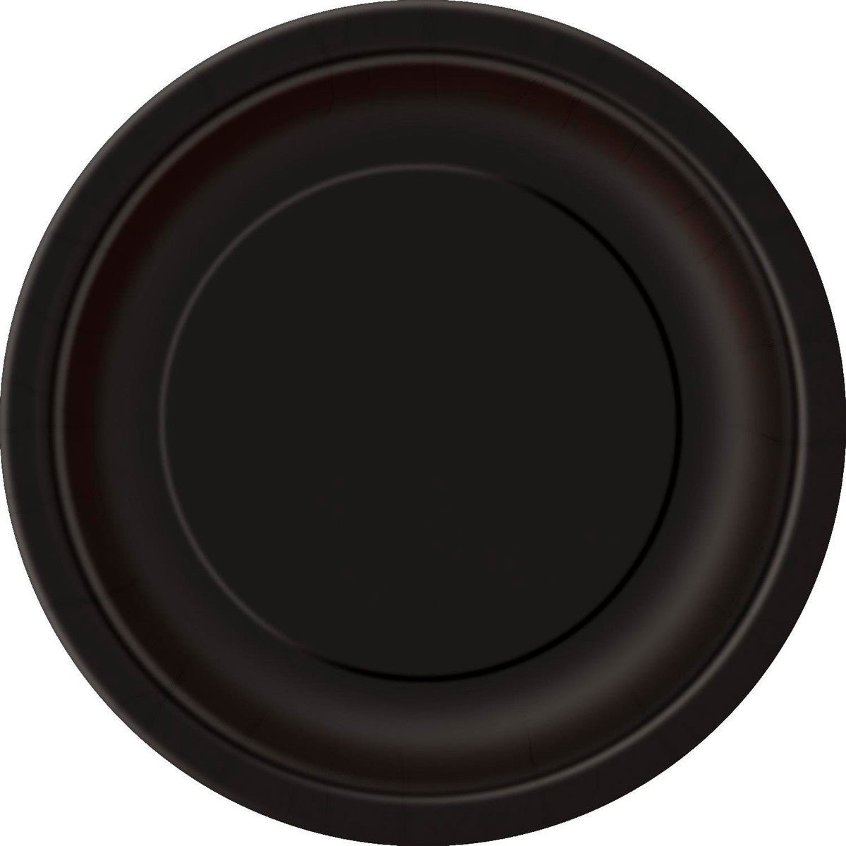 Midnight Black Paper Plates 23cm (Pack of 8) - The Party Marketplace
