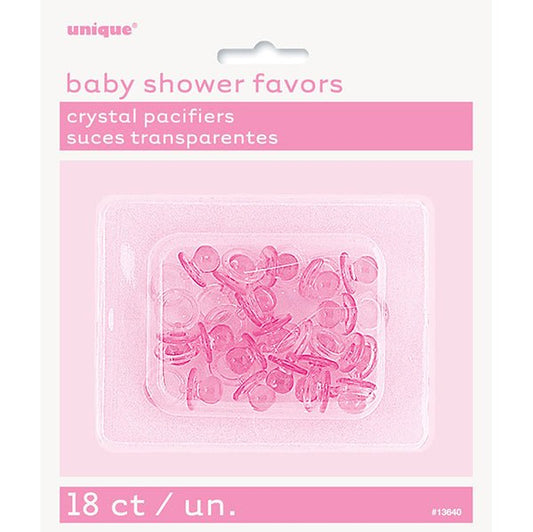 Mini Baby Pacifiers 2.5cm - Pink (Pack of 18) - The Party Marketplace