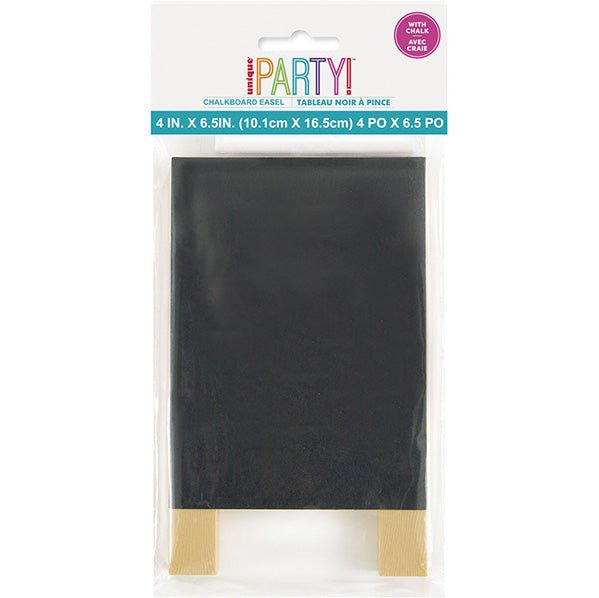 Mini Chalkboard Easel With Chalk - The Party Marketplace