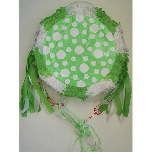Mini Piñata - Dots Lime Green - The Party Marketplace