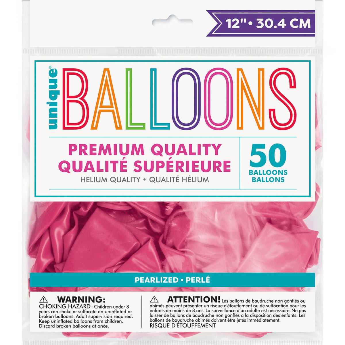 Misty Rose Pearl Premium Balloons 30cm (Pack of 50) - The Party Marketplace