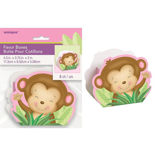 Money Baby Shower Pink Treat Boxes (Pack of 8) - The Party Marketplace