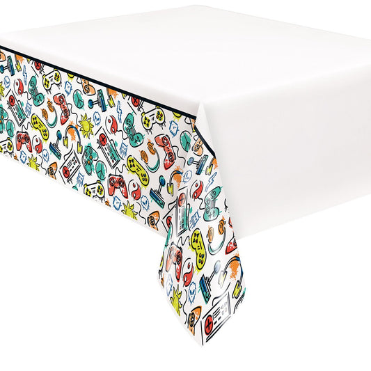 Next Level Gamer Birthday Printed Tablecover 137cm x 213cm - The Party Marketplace
