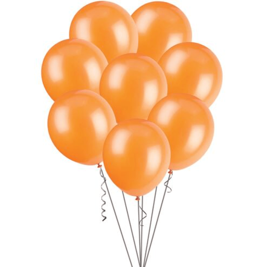 Orange Metallic Balloons 30cm (Pack of 25) - The Party Marketplace