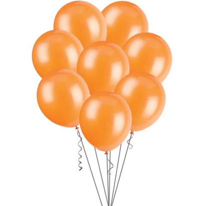 Orange Metallic Balloons 30cm (Pack of 25) - The Party Marketplace