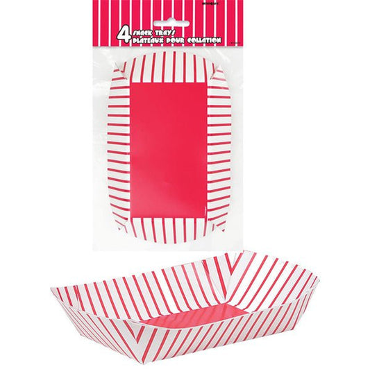 Paper Snack Trays (Pack of 4) - The Party Marketplace