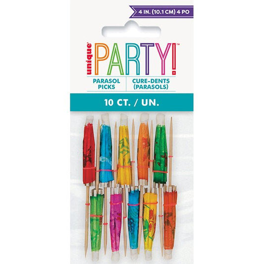 Parasol Picks (Pack of 10) - The Party Marketplace