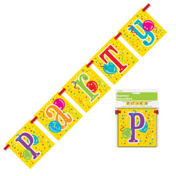 "Party" Block Banner - 86.3cm - The Party Marketplace