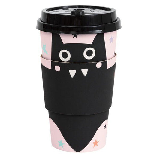 Pastel Hauntings Coffee Cups With Lids & Sleeves 473ml (Pack of 8) - The Party Marketplace