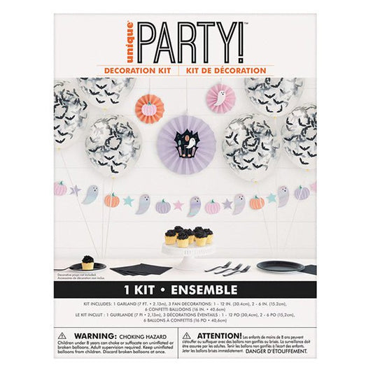 Pastel Hauntings Decoration Kit (10 Piece Kit) - The Party Marketplace