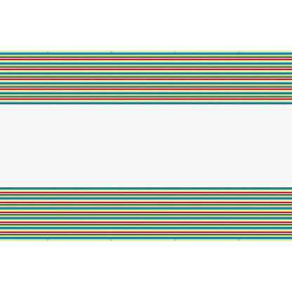 Peppy Birthday Stripes Printed Tablecover 137cm x 213cm - The Party Marketplace