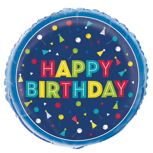 Peppy "Happy Birthday" Foil Balloon 45cm - The Party Marketplace