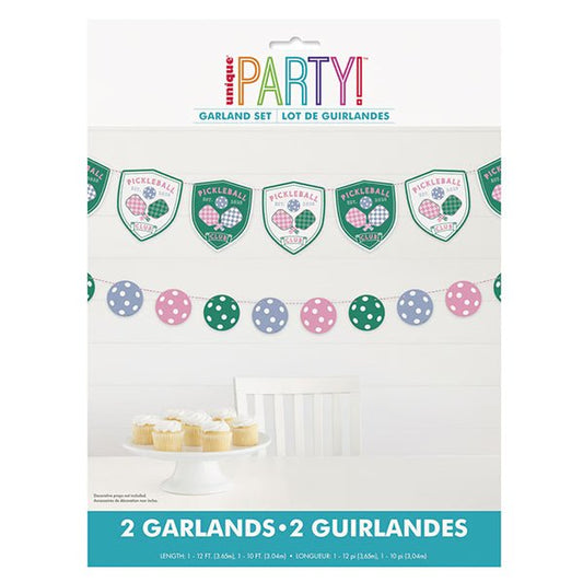 Pickleball Club Garland Set - 2 Piece (2.65m) - The Party Marketplace