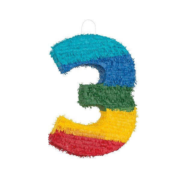 Piñata - Rainbow Number 3 - The Party Marketplace