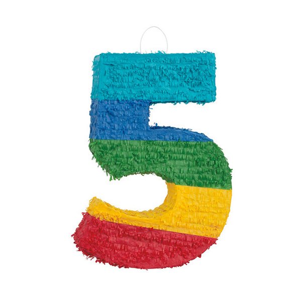 Piñata - Rainbow Number 5 - The Party Marketplace
