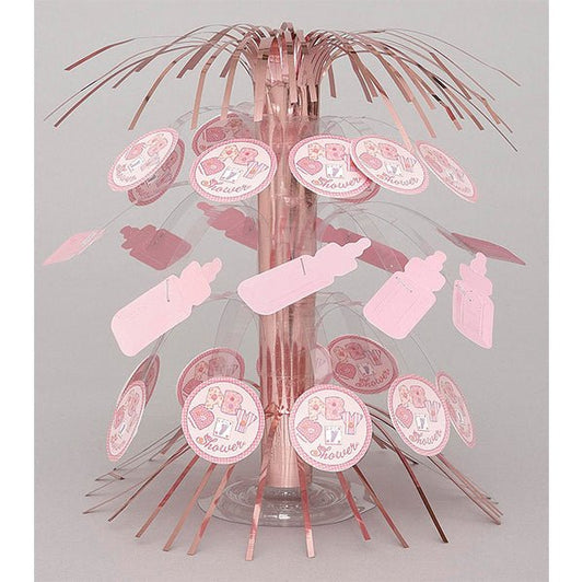 Pink Baby Shower Cascade Centrepiece 21.5cm - The Party Marketplace