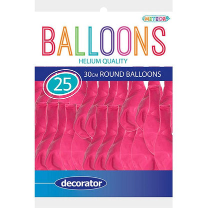 Pink Decorator Balloons 30cm (Pack of 25) - The Party Marketplace