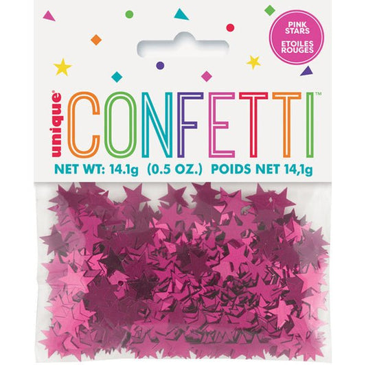 Pink Star Confetti (14g) - The Party Marketplace