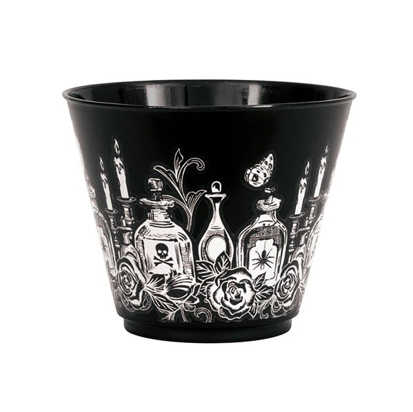 Plastic Tumbler - Sketchy Skull 266ml (Pack of 8) - The Party Marketplace
