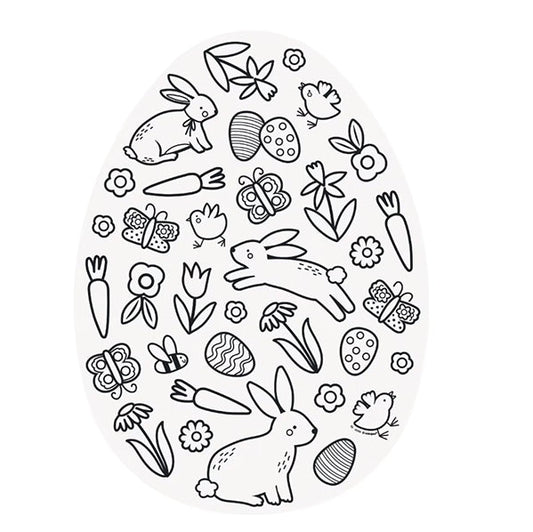 Playful Easter Egg Colouring Placemats (Pack of 8) - The Party Marketplace