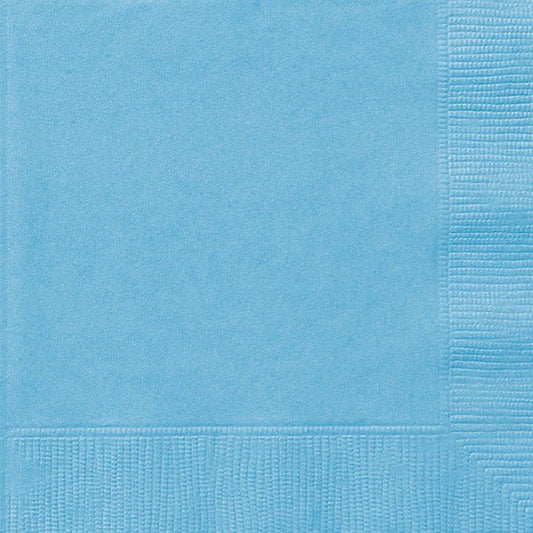 Powder Blue Luncheon Napkins (Pack of 20) - The Party Marketplace