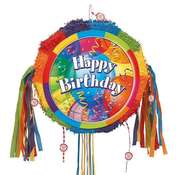 Pull String Piñata - Birthday Jubilee - The Party Marketplace