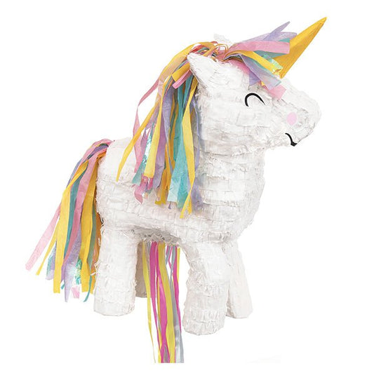 Pull String Piñata - Rainbow Unicorn - The Party Marketplace