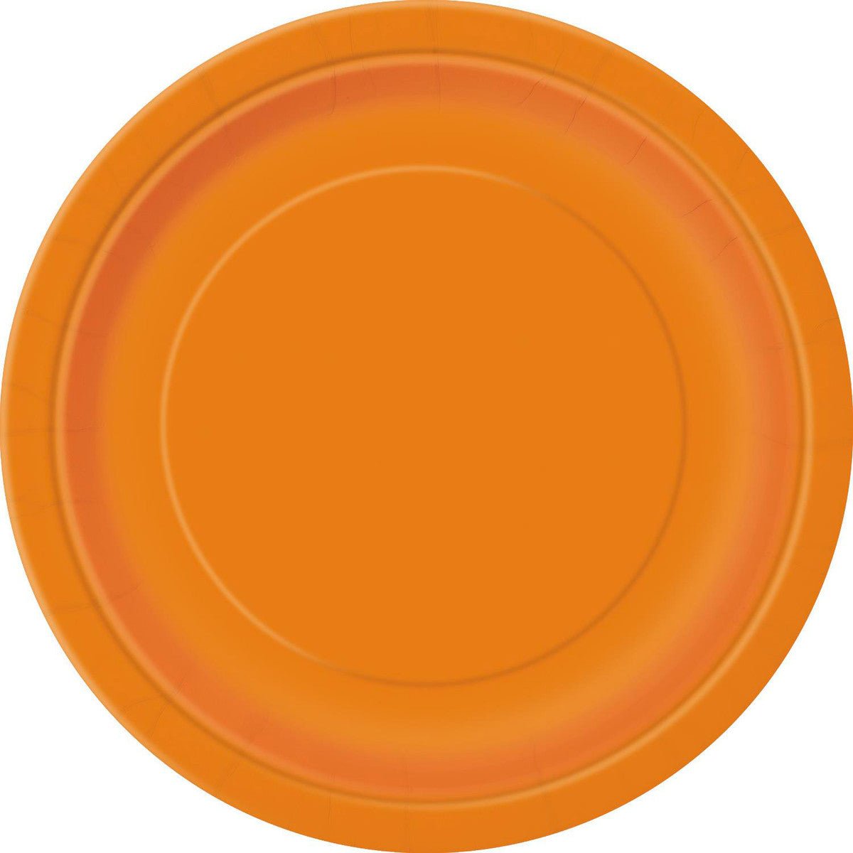 Pumpkin Orange Paper Plates 18cm (Pack of 8) - The Party Marketplace