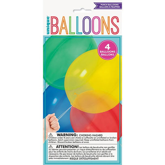 Punch Balloons (Pack of 4) - The Party Marketplace