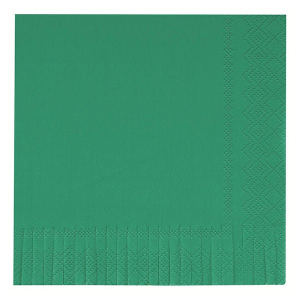 Rainforest Green Fringe Luncheon Napkins (Pack of 16) - The Party Marketplace