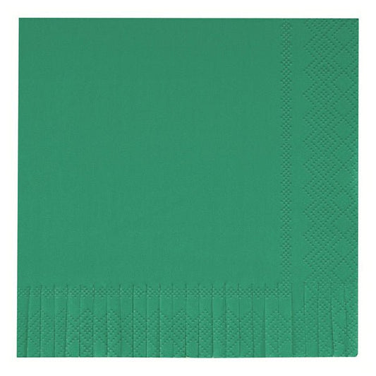 Rainforest Green Fringe Luncheon Napkins (Pack of 16) - The Party Marketplace