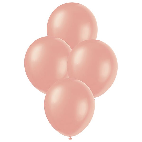 Rose Gold Pearl Premium Balloons 30cm (Pack of 50) - The Party Marketplace