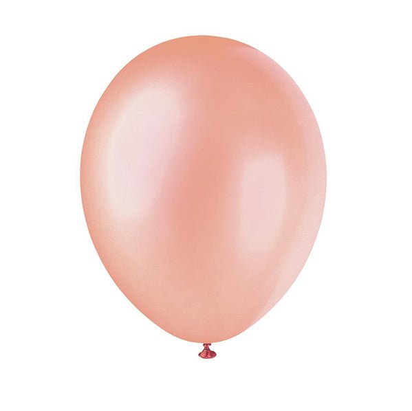 Rose Gold Premium Pearl Balloons 30cm (Pack of 8) - The Party Marketplace
