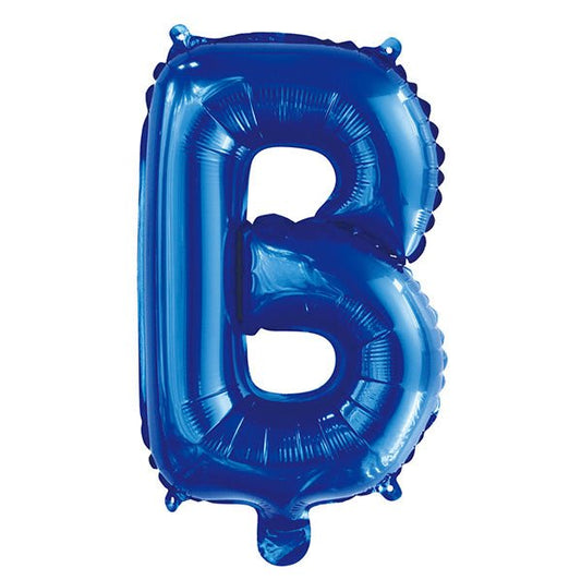 Royal Blue "B" Letter Foil Balloon (35cm) - The Party Marketplace