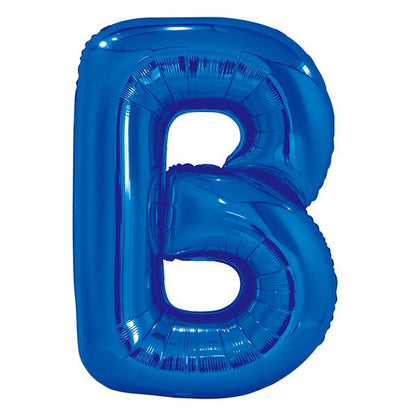 Royal Blue "B" Letter Foil Balloon (86cm) - The Party Marketplace