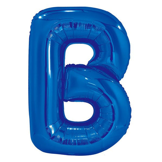 Royal Blue "B" Letter Foil Balloon (86cm) - The Party Marketplace