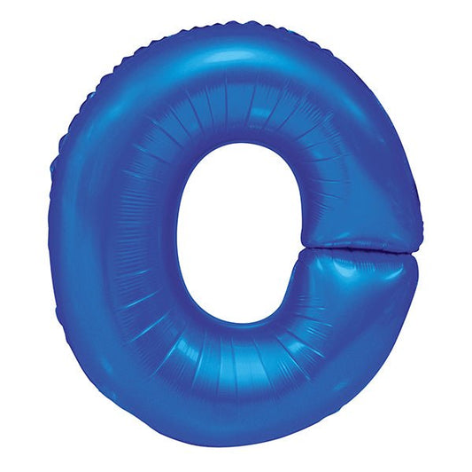 Royal Blue "O" Letter Foil Balloon (86cm) - The Party Marketplace