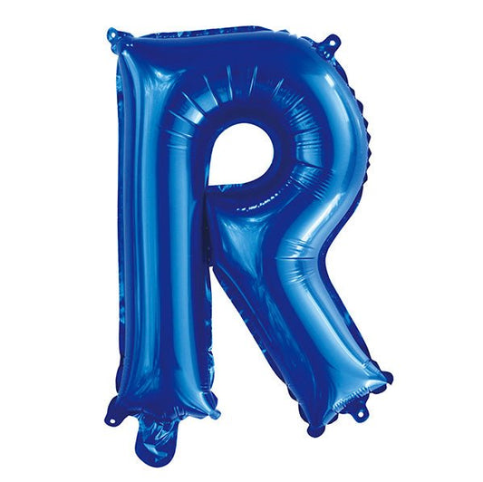 Royal Blue "R" Letter Foil Balloon (35cm) - The Party Marketplace