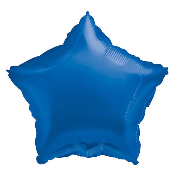Royal Blue Star Foil Balloon 45cm - The Party Marketplace