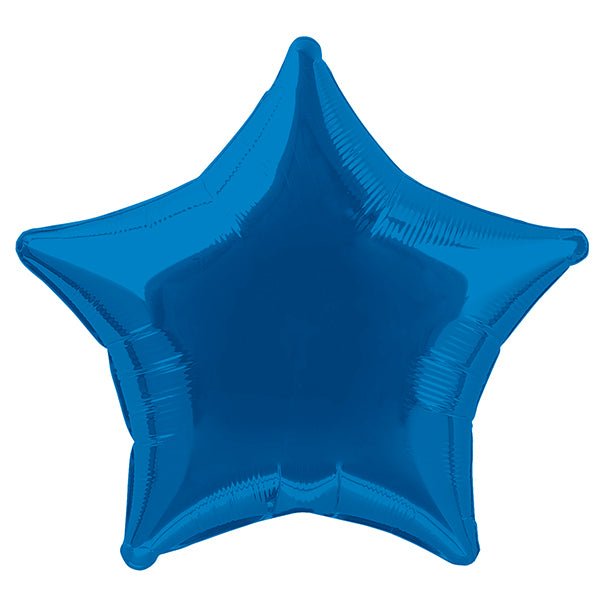 Royal Blue Star Foil Balloon 50cm - The Party Marketplace