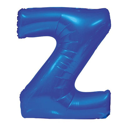 Royal Blue "Z" Letter Foil Balloon (86cm) - The Party Marketplace
