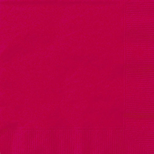 Ruby Red Luncheon Napkins (Pack of 20) - The Party Marketplace