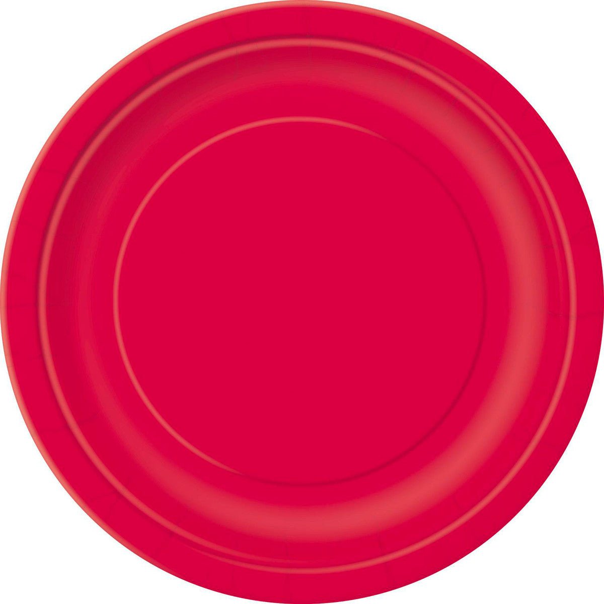 Ruby Red Paper Plates 18cm (Pack of 8) - The Party Marketplace