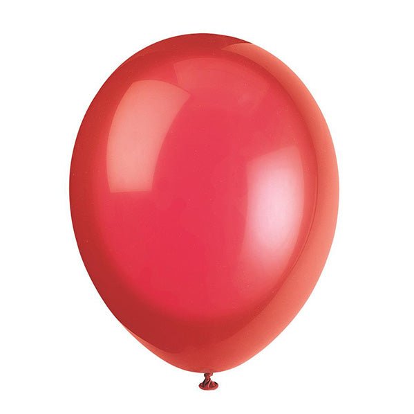 Scarlet Red Premium Decorator Balloons 30cm (Pack of 10) - The Party Marketplace