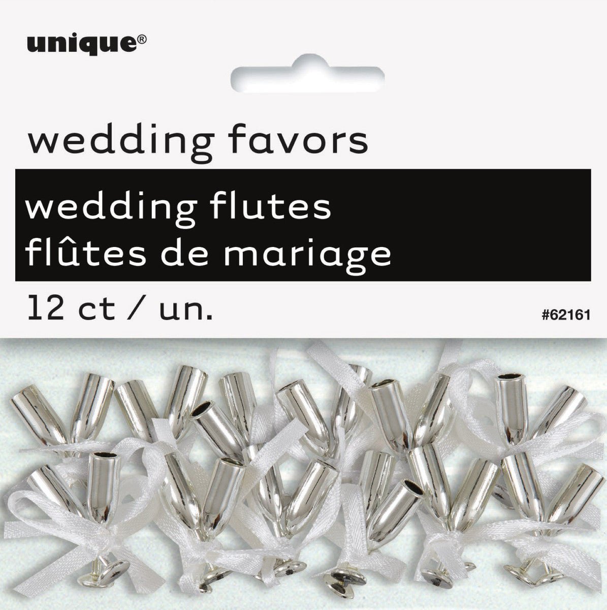 Silver Mini Fluted Champagne Glasses (Pack of 12) - The Party Marketplace